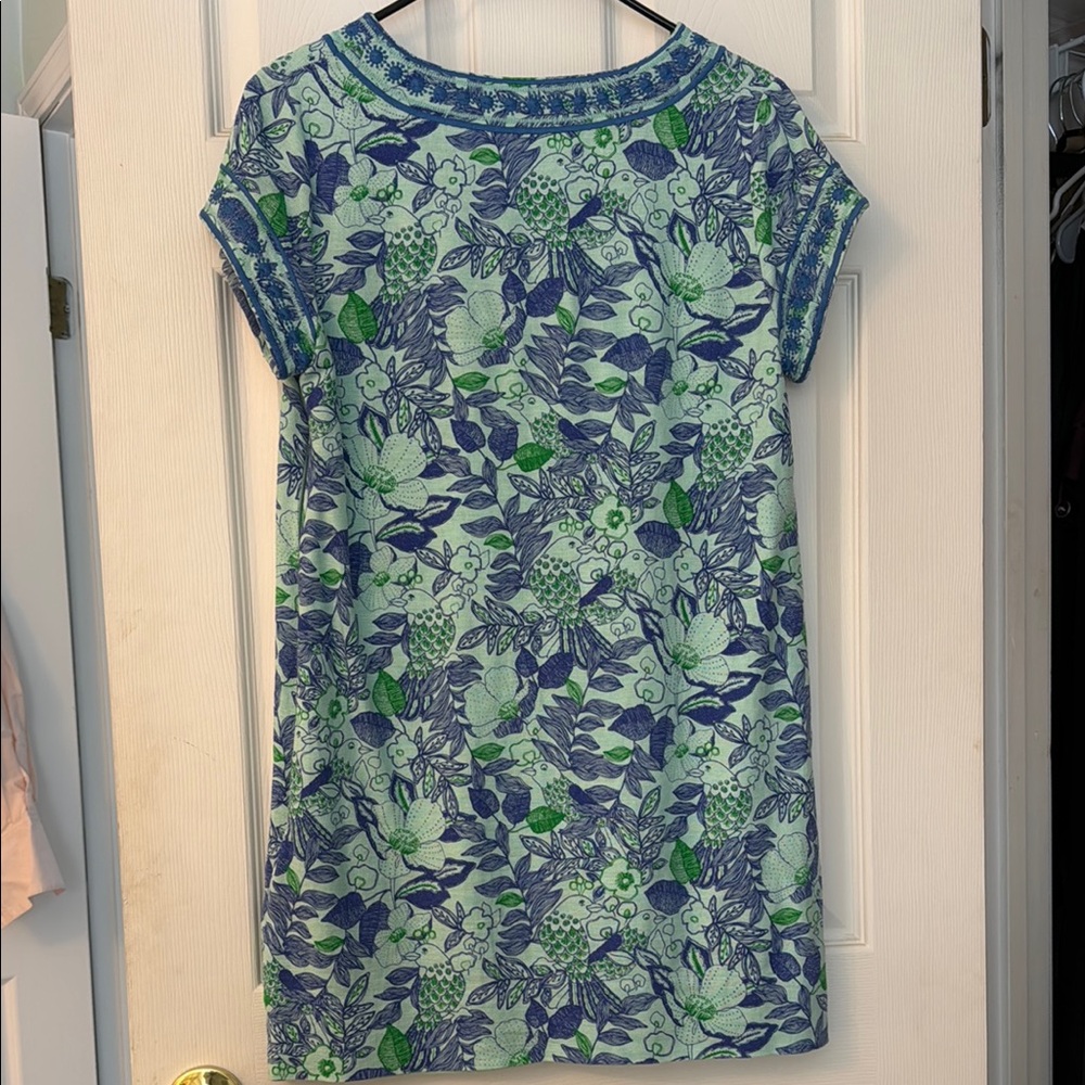Vineyard Vines Blue and Green Floral Dress - Picture 5 of 6